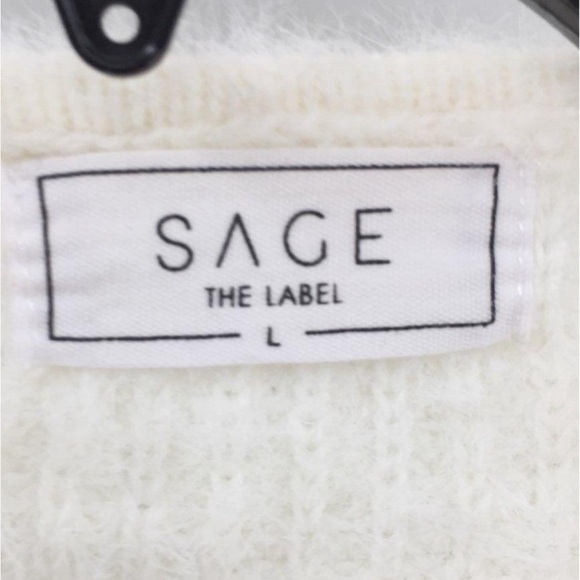 Sage the Label off white infinity side wrap soft sweater - Picture 3 of 3